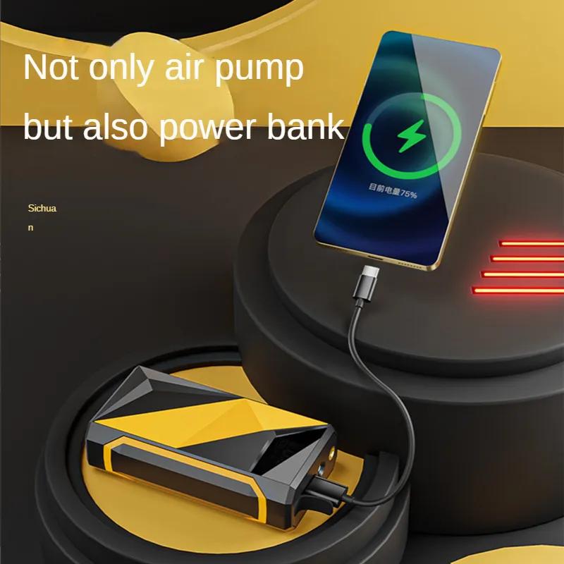 Car Air Pump Wireless Portable Rechargeable, Tire Inflator Electric Air Pump for Car, Motorcycles, Bicycles and Ball