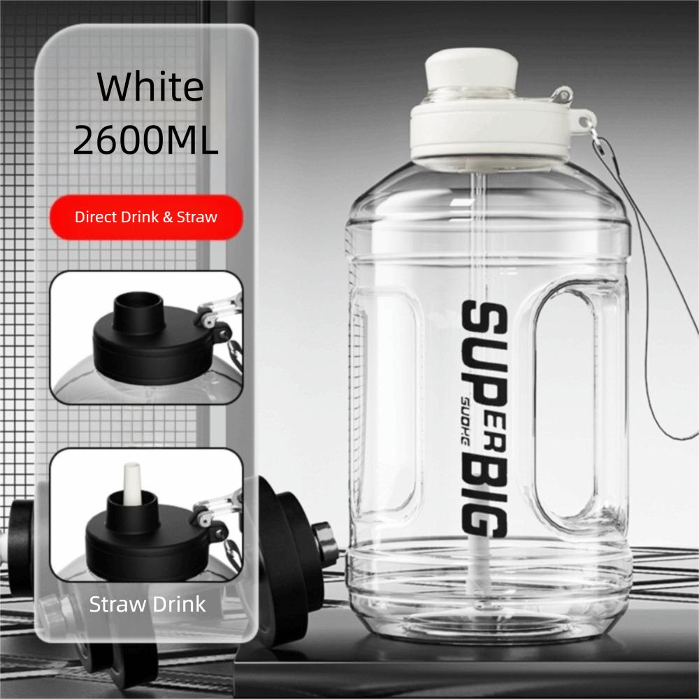 Stor Kapasitet Treningskopp Plast Menn Vannkittel Ny Sportsdrikkeflaske Gym