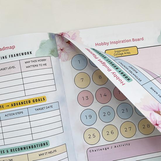 2026 Hobbies & Wellness Workbook for Women 12-Month Guided Journal Motivational Gift for Self-Care Goal Setting