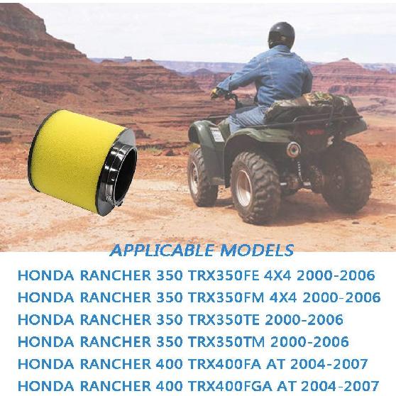 Air Filter 17254-HN5-670 Replacement For Honda Rancher 350 TRX350TE TRX350TM 2000-2006 Rancher 400 TRX400FA TRX400FGA AT 2004-2007 ATV