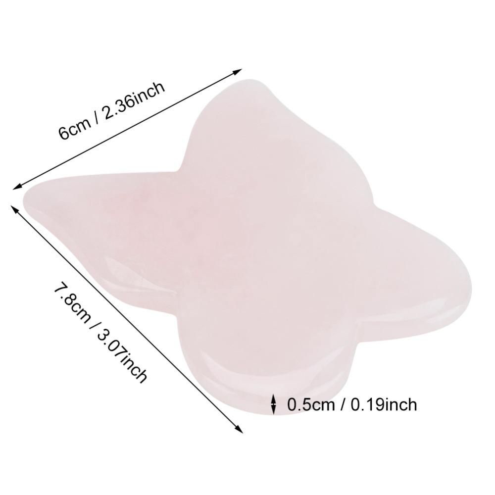 Pink Rose Quartz Massage Stone Deep Tissue Massage Scrapping Plate Skin Care Routine
