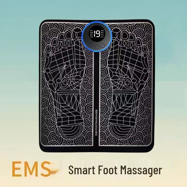 

Перезаряжаемый умный EMS импульсный массажный коврик для ног