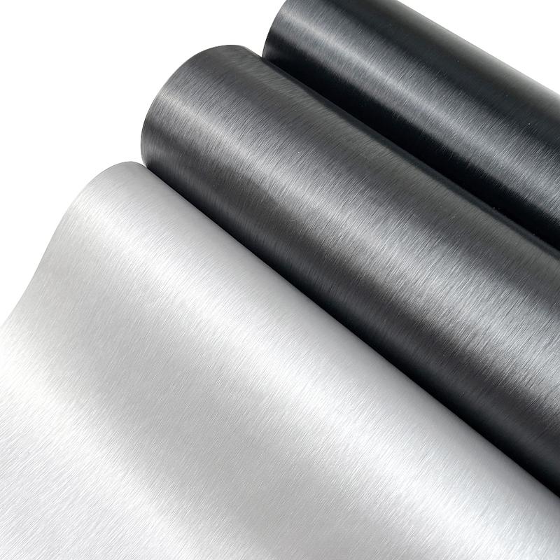 Vinyl Wrap Matt Brushed Aluminum Vinyl Wrap Film Waterproof PVC Foil Vehicle DIY Sticker Air Release Car Motorcycle Styling