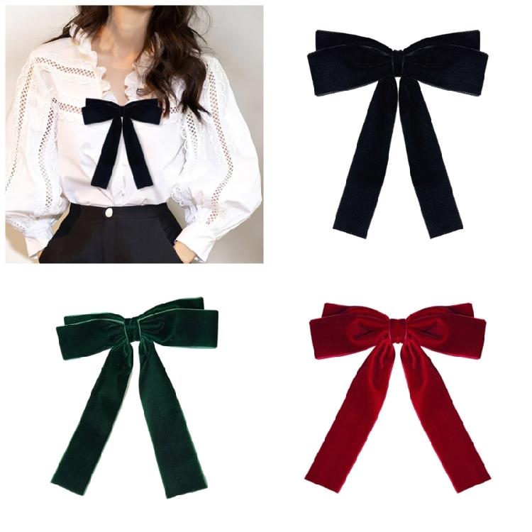 Uniform Bowknot Tie for Girls Senior School Lady Uniform Pre-tied Bows Elegant Look for Business and Office Use
