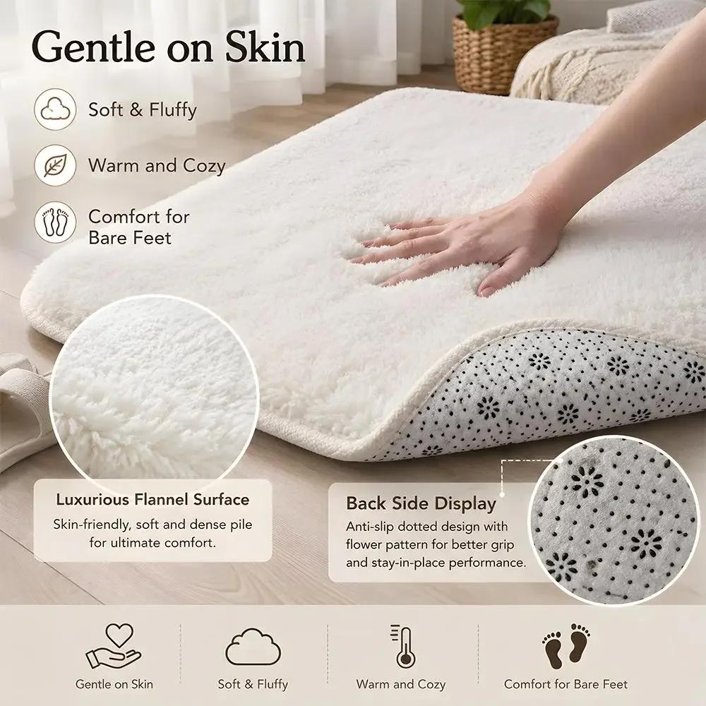Anime Hot S-Silent Fun H-Hill Floor Mat Machine Washable Soft Flannel Area Rug, Non-Slip Absorbent Floor Mat for Living Room