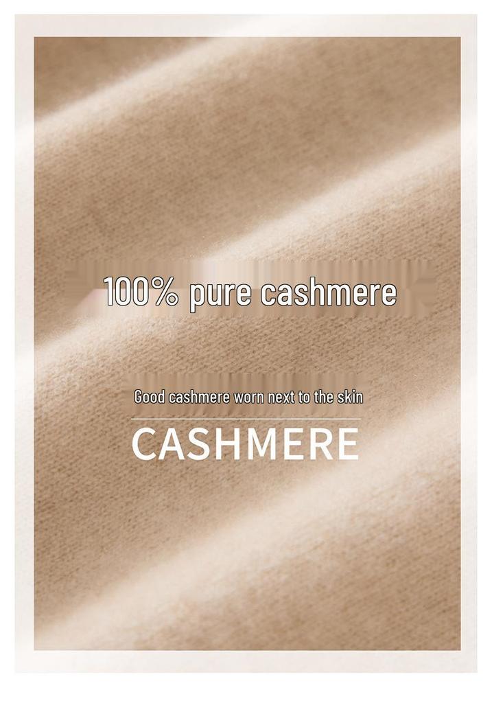 Women's 100% Cashmere Color Block Layered Knit Top - Autumn/Winter 2026 Collection