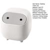 Desktop Trash Can with Folding Cover Press-Type Opening Mechanism Compact Size Cartoon Shape Trash Bin