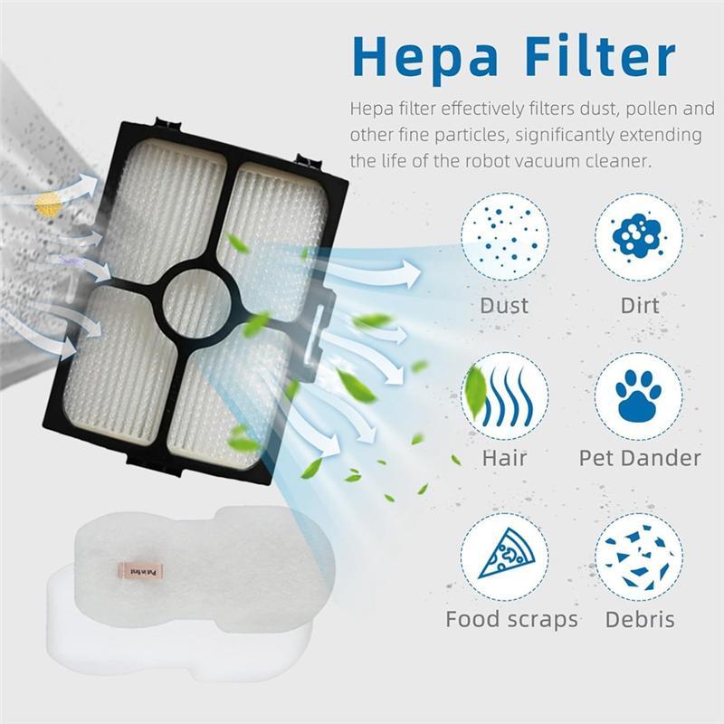 

A65T-Main Brush HEPA Filter Kit Replacement For Shark HZ4002 Corded Stick Vacuum Cleaner Parts Foam & Felt Filters
