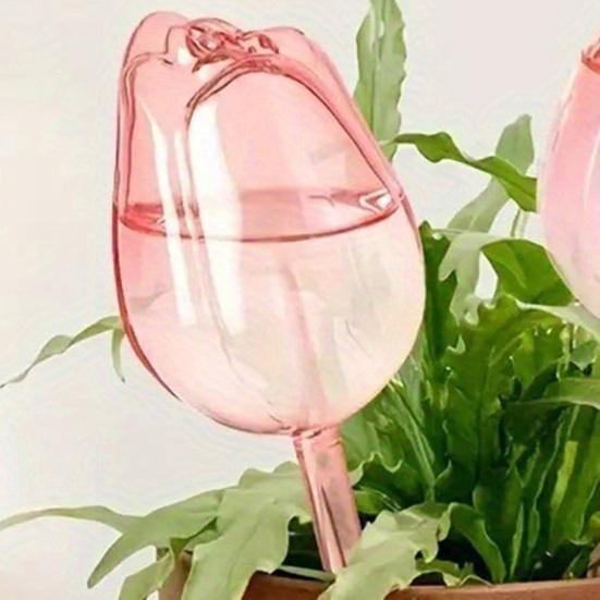 Tulip-Shaped Watering Bulbs Plastic Self Watering Planter Insert Automatic Plant Watering Ball for Indoor Outdoor Plants