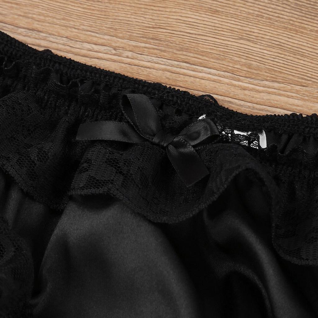 Sexy Mens Lace Briefs Open Butt Low  G-string Thong Underwear Panties