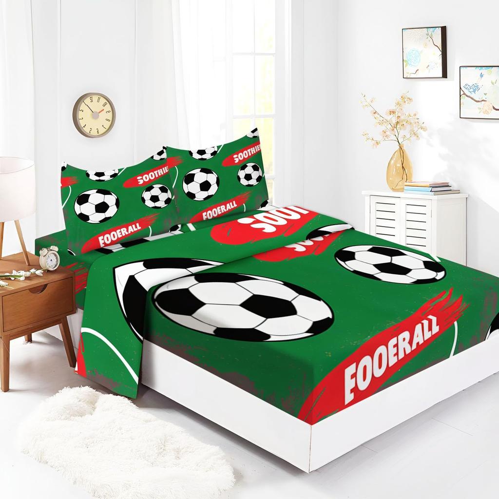 Animal Puppy Pattern Mattress Four-Piece Bedding Set Bedroom Dormitory Bedding Decoration