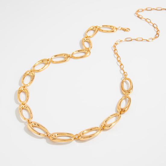 Waist Chain for Women, Adjustable Metal Chain Waist Belt, Hollow Oval Shape Body Chain, Lightweight Accessory for Outfits Jeans Dresses