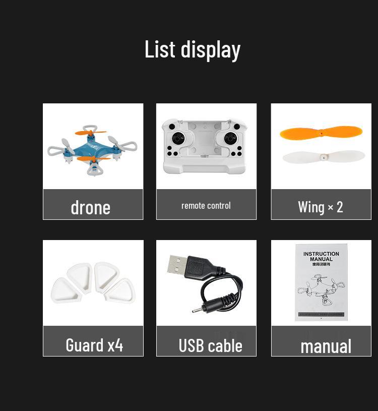 Mini Pocket Drone: Drop-Resistant Remote Control Quadcopter Toy for Kids