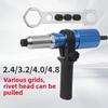 Drill Adapter Cordless Rivet Nut Stapler 2.4mm-4.8mm Rivet Nut Stapler  DIY Projects