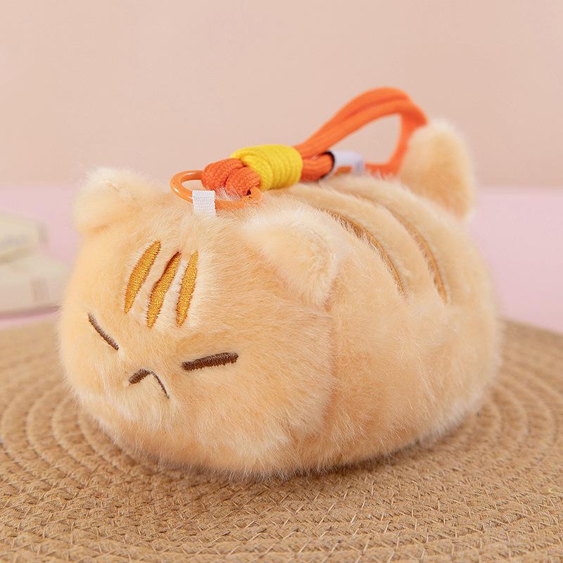 Cute Cat Plush Keychain Cartoon Doll Bag Charm Gift For Men And Women