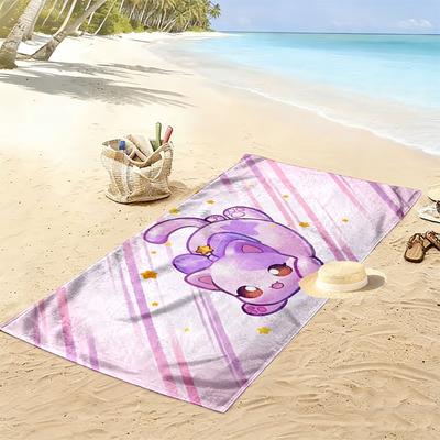Aphmau Print Beach Towel, Large Soft Quick Dry Towel for Beach Camping Swimming
