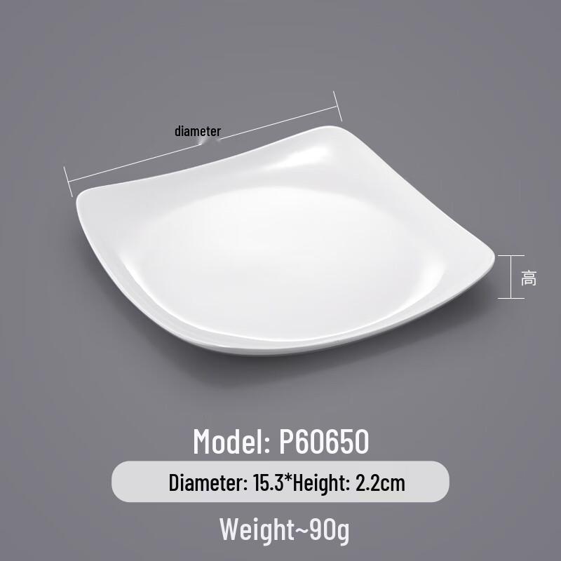 Melamine Square Dinner Plate