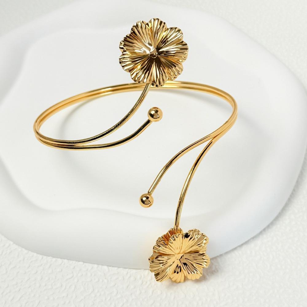 Fashion Wide Open Bangle Metal Arm Bracelet New Armband Jewelry Accessories
