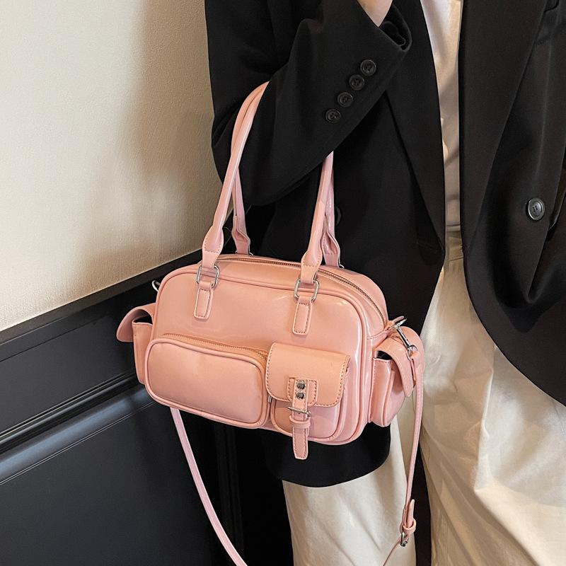 Vintage Simple Handbag Women's Commuter Bag 2025 New Large Capacity Pillow Bag Simple Shoulder Crossbody Bag