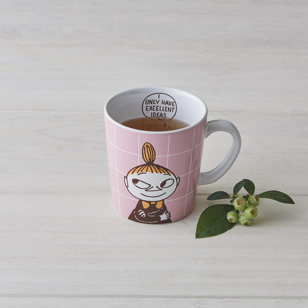 [Officially Imported] Moomin Arabia Moomin POP Mug, 0.3L, Little My (Check), Approx. 280ml