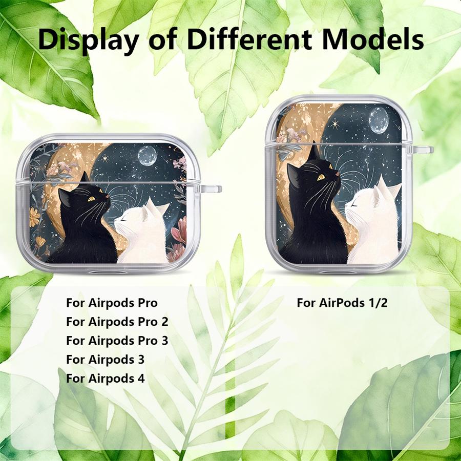 Cartoon Cat Clear Earphone Cases Cover Case For Airpods Pro2 2 4 Pro Pro3 1 3