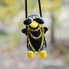 Cartoon Swing Duck Car Pendant for Rearview Mirror - Fun Interior Decoration for Women