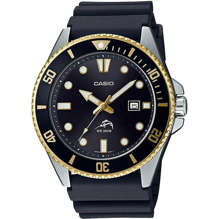 [Casio] CASIO Watch Diver s MDV-106 Series Men s (Black x Gold MDV-106G-1AV)