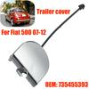 Replacement Rear Bumper Towing Eye Cover Chrome for Fiat 500 OEM 735455393 Suitable for 2007-2012 Models Trailer Cover