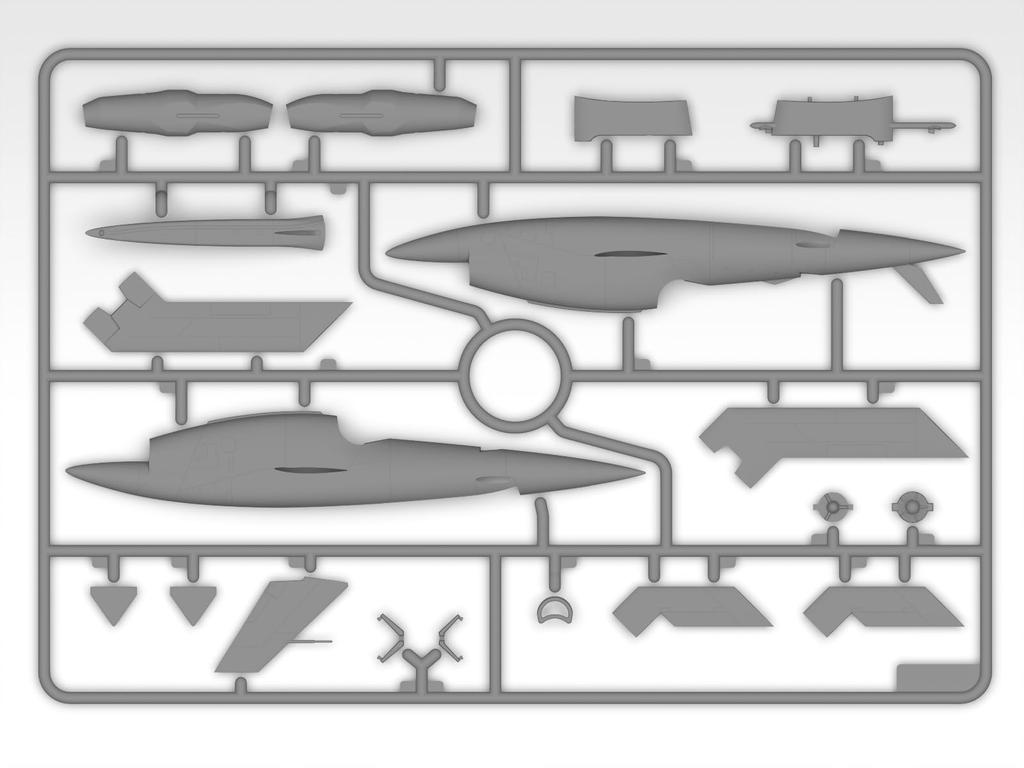 ICM American Target Drone Set of 2 Plastic Model 48399 1/48 (KDA-1/BQM-34A) (Airplane)
