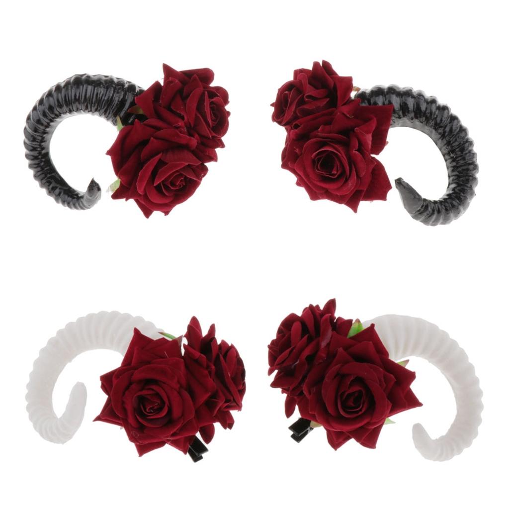 Artificial Fancy Evil Hairpins Hairstyle Cosplay Party Christmas