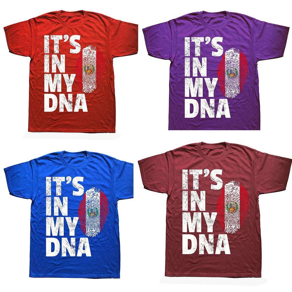Lustige IT'S IN MY DNA Peruanische Peru Flagge T-Shirts Sommer Stil Grafik Baumwolle Streetwear Kurzarm Geburtstagsgeschenke T-Shirt Männer