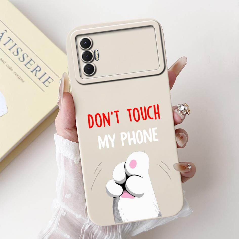 6.6" For Tecno Spark 8P 2021 Case Lovely Panda Cartoon Camera Protection Soft Matte Cover For Tecno Spark8P 8 P KG7H KG7n Bumper