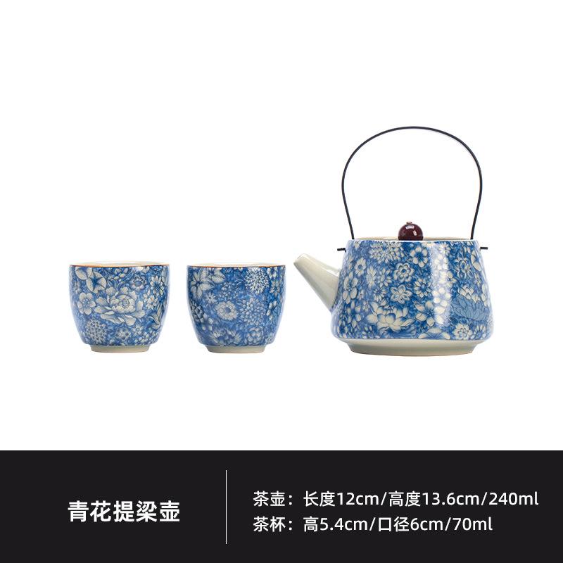 

Underglaze Colour Blue And White Tea Set Complete Set Vintage Tea Ceremony Set Teapot And Tea Cup Set Tea Services Ornaments