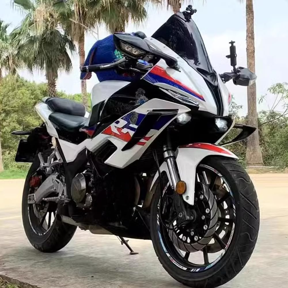 Motorcycle Accessories Fixed Wind Wing Spoiler Fairing Kit Shark Fin Deflector Free Punch Protection Cover for R25 2025 2024 2023 2022 2021 2020 2019