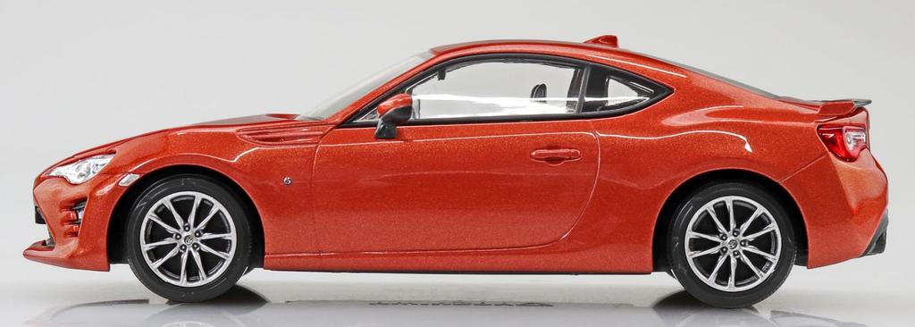 Aoshima Bunka Kyozai Scale Rakupla Snap Kit Toyota 86 Orange Metallic Plastic Model Kit 1/32 No.08-OR Pre-Colored (Automobile)