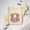 2025 Halloween Ghost Print Round Neck Long Sleeve Hoodie for Europe and America
