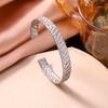 Bohemian Stainless Steel Layered Bracelet Set with Rhinestones - Retro & Mixed Style Women's Jewelry