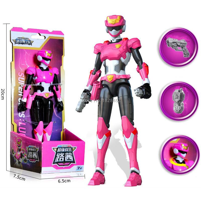 Mini Force Strongest Police Transformation Toys with Weapon Action Figures MiniForce X Simulation Animal Mini Agent Toy