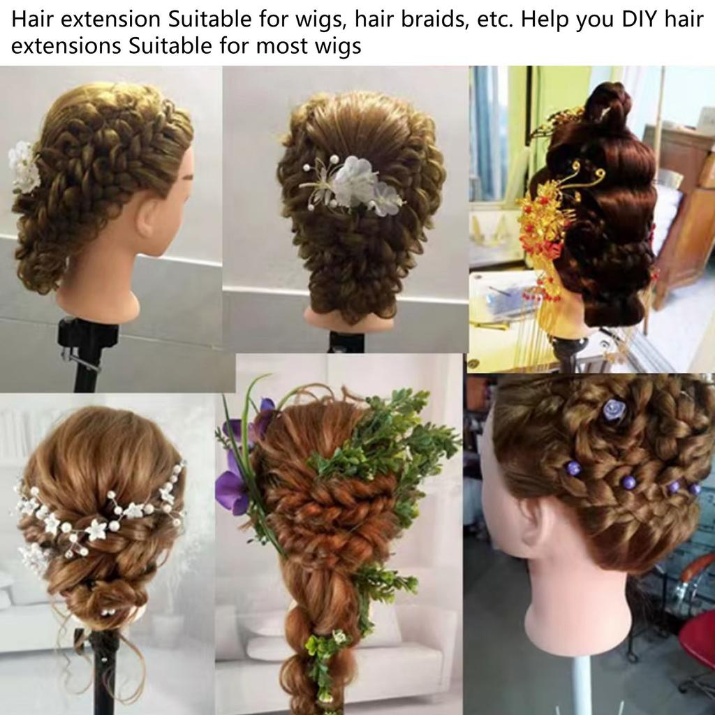 32mm U Shape Snap Clips DIY Wig Clips 9 Teeth Hair Extension Clips Black Multipurpose Hair Extensions for Women