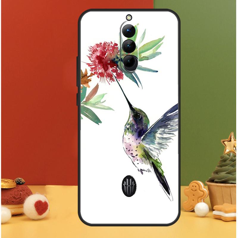 Hummingbird and Flowers Case For ZTE Nubia Red Magic 9 Pro Plus RedMagic 8 8S Pro Plus 6 7 6S 7S Pro 5G 5S 6R Cover