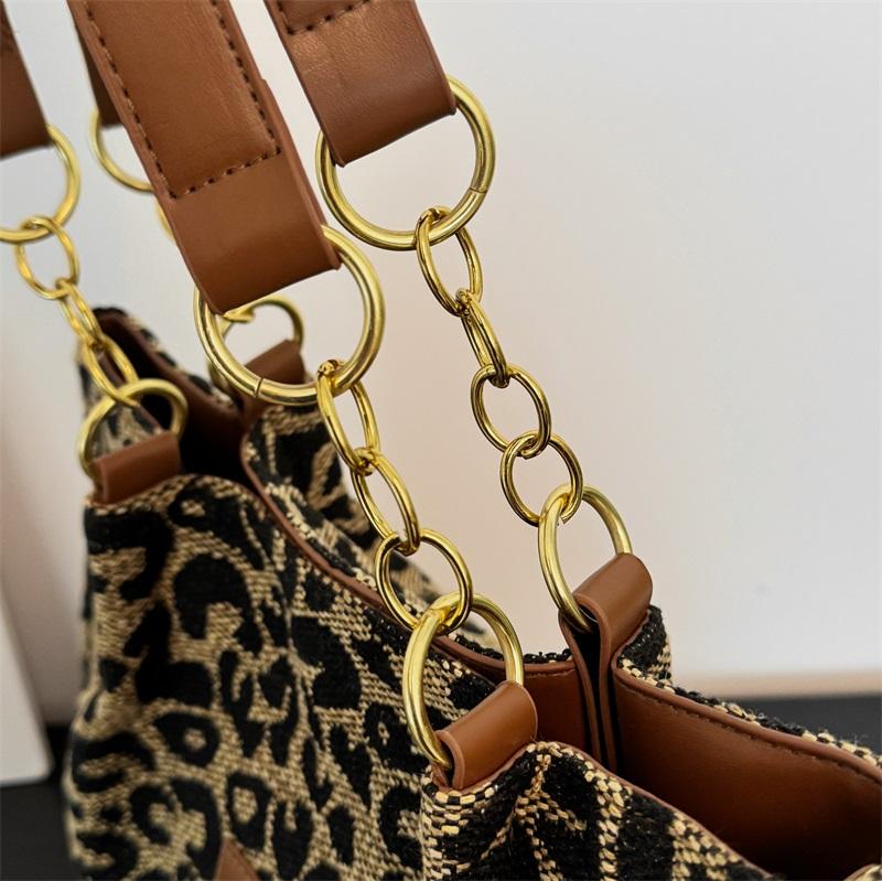 Leopard Print Shoulder Bag Women's Leopard Print Tote Bag