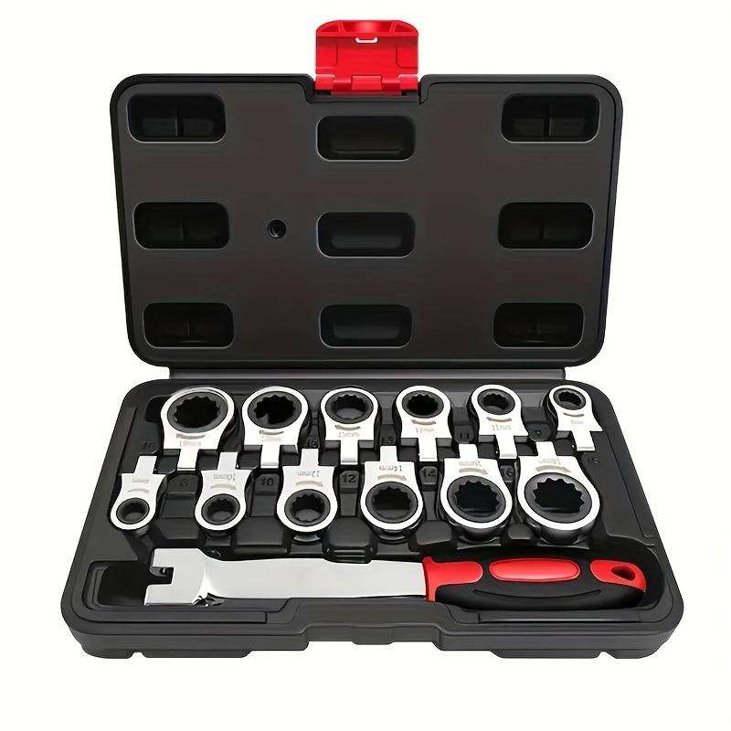8-in-1 / 13-in-1 Interchangeable Head Ratchet Wrench Set | Flexible Head & Chrome Vanadium Steel