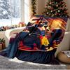 Red Bull Racing Muster Decke für Heimdekoration, Bett, Sofa, Autoreise, Camping, Geeignet für alle Jahreszeiten, Geburtstags-Weihnachtsgeschenk