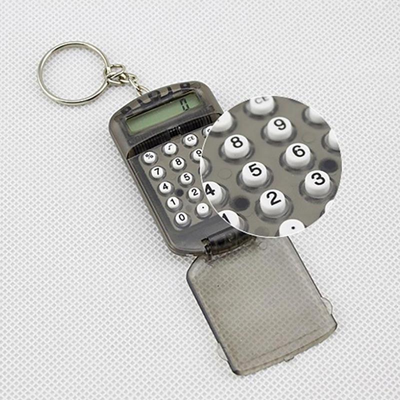 Calculator Creative Convenient Electronic Mini Calculator Bag Charm Keychain For School