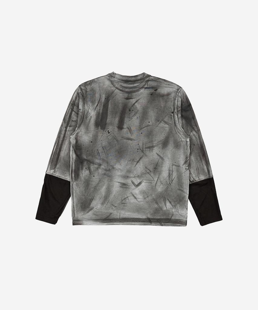 BLR Rough Dyed Contrast Long Sleeve Brown