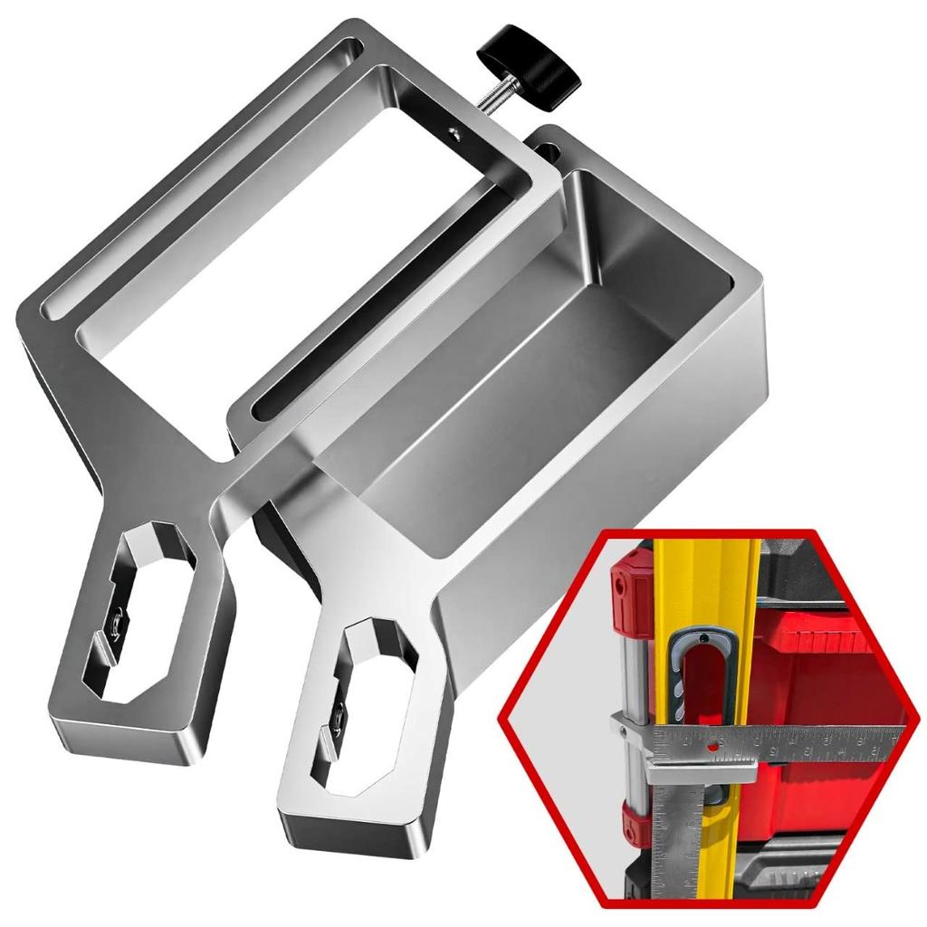 CurvaNamic Level Mount, Milwaukee PACKOUT Compatible Modification Part Holder, Silver