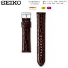 Watch Genuine Leather with Care Instructions [Seiko] Band, 19mm, Strap, Men's, (Dark Brown)