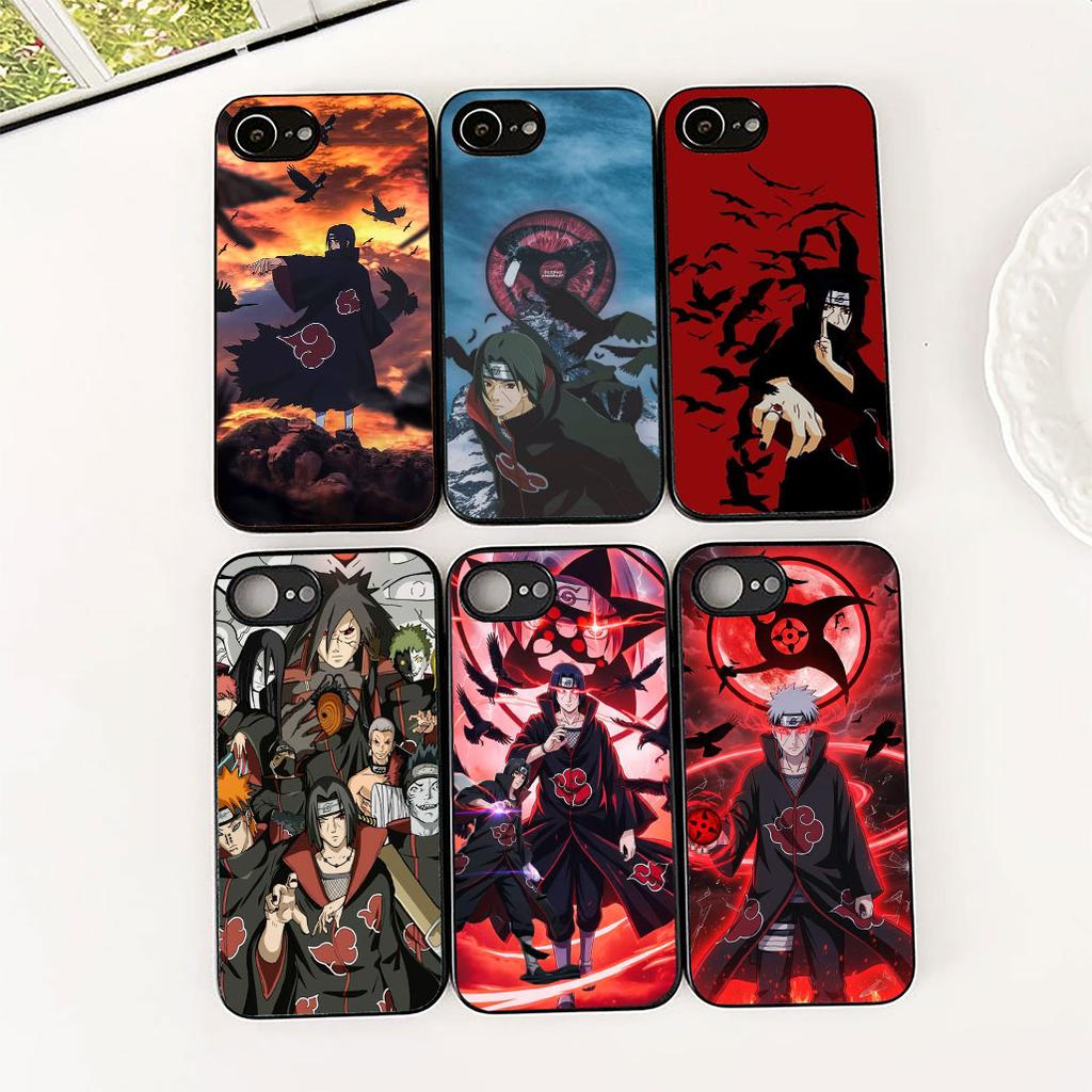 Narutos Akatsuki Itachi Uchiha Silicone Cover for Apple iPhone 17 Pro XS Max Air XR 6 Plus X 5 + SE 2022 SE2 6+ Coque Phone Case