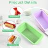 Rectangular Silicone Bread Mold Loaf Tin Cake Pan Toast Mould Nonstick Bakeware DIY Cake Brownie Baking Mold Kitchen Baking Tool