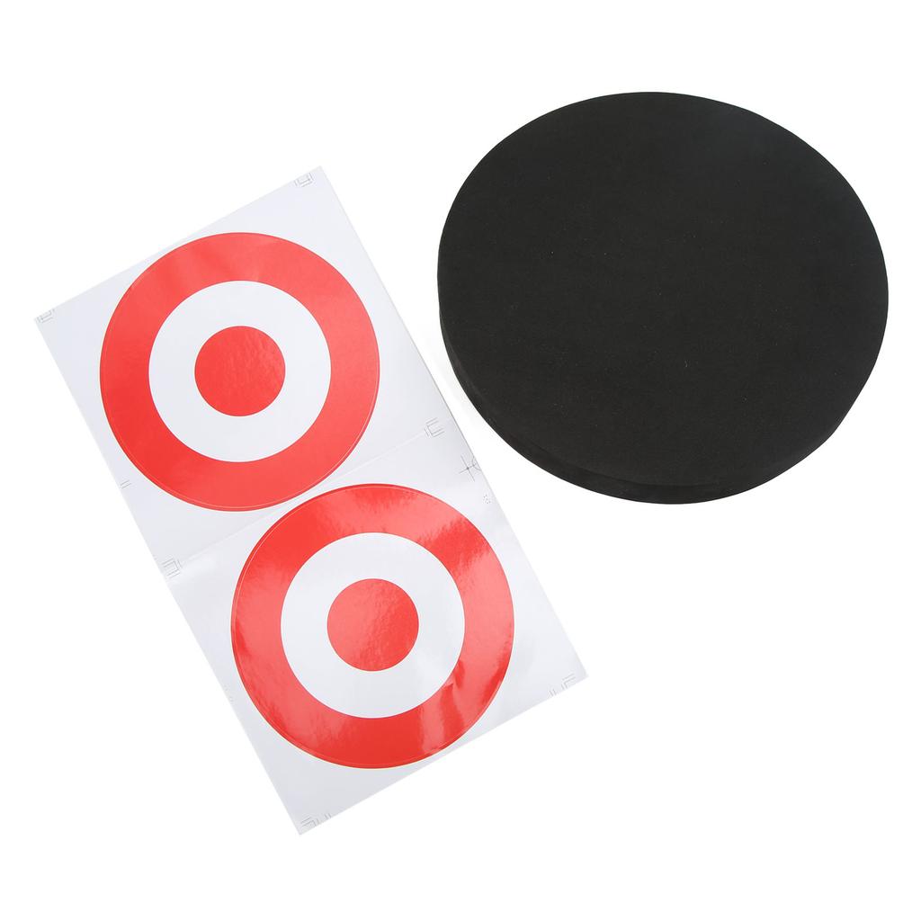 EVA Foam Round Moving Archery Target Bow Arrows Shooting Practice Board for Indoor and Outdoor Black